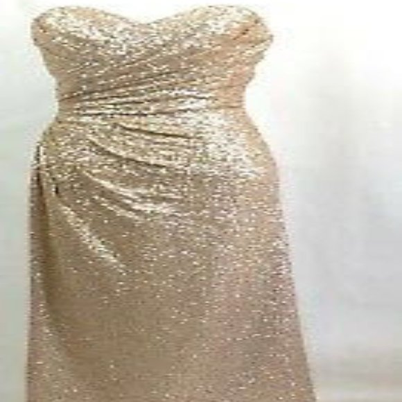 Gold sequin dress